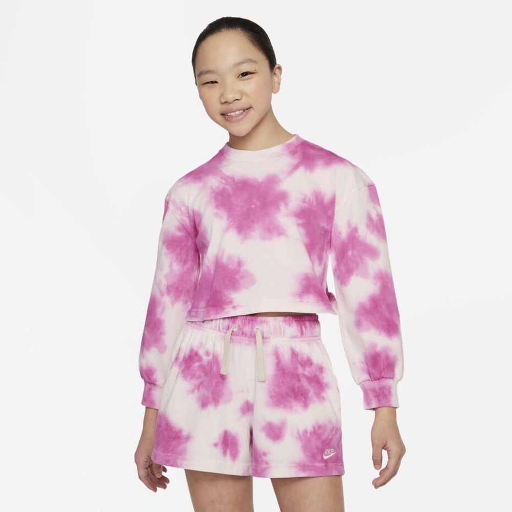 Nike Pink Tie-Dye Long Sleeve